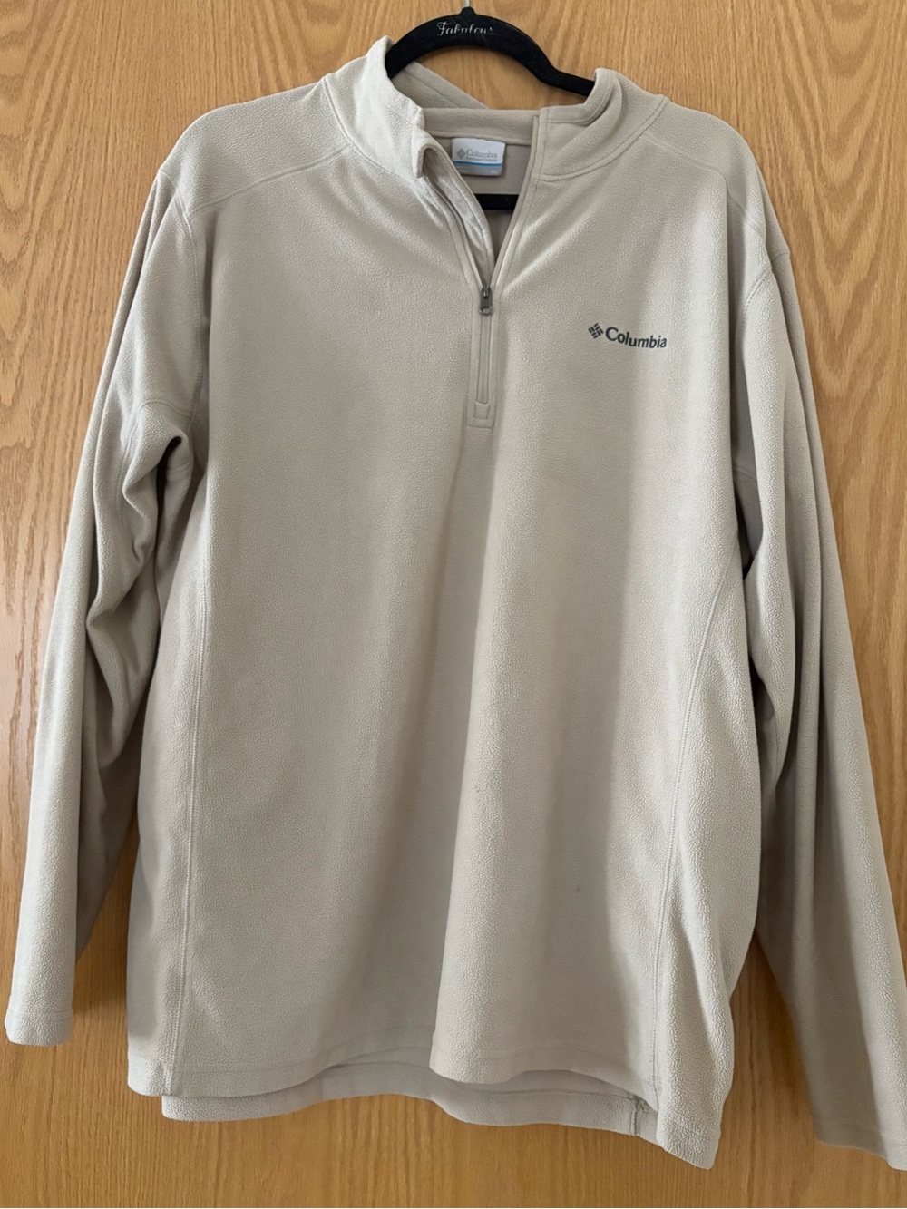 Columbia Tan Quarter-Zip Fleece Pullover
